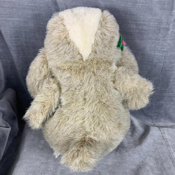 Vintage 1979 GUND Dimples Puppy Dog Ear Flowers Plush Stuffed Animal Toy 12" - Picture 4 of 10